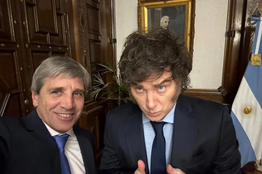 Caputo y Milei festejan