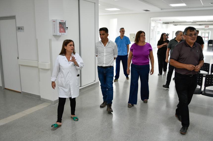 La comitiva oficial recorrió el nuevo Hospital del barrio Plan Federal en General Pico