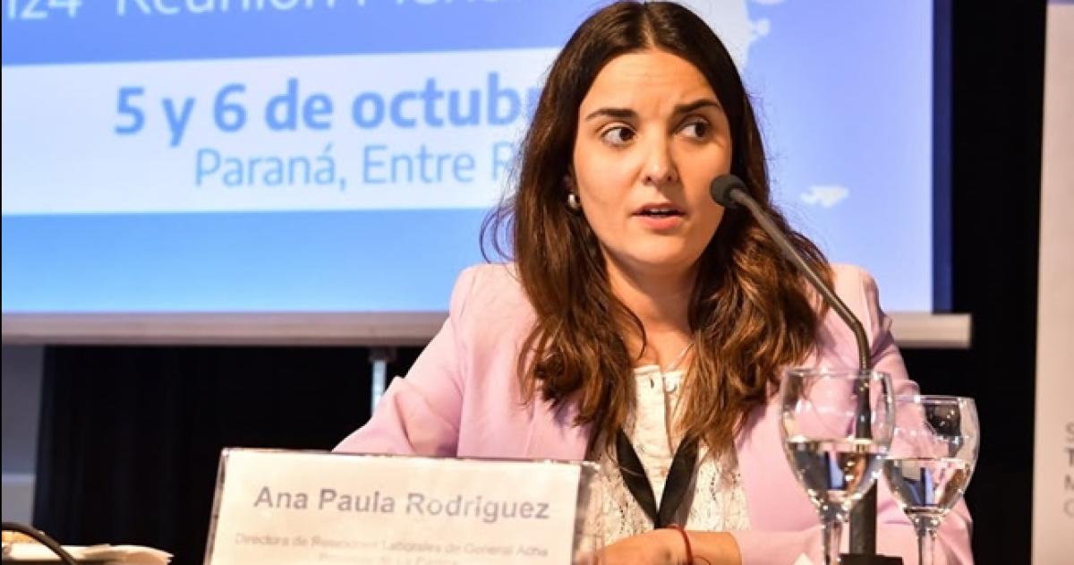 La subsecretaria de Relaciones Laborales Ana Rodríguez encabezó la audiencia