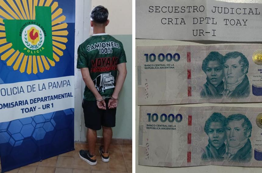 El joven oriundo de La Matanza fue demorado en Toay