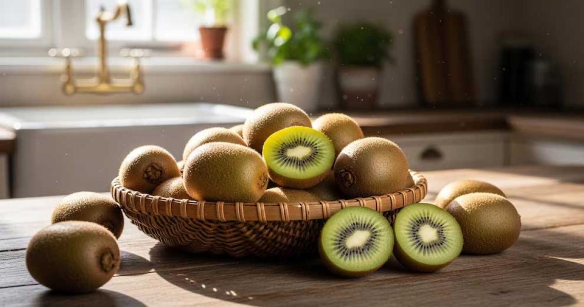 Consumir dos kiwis diarios eleva la producción de col�geno y mejora la salud de la piel gracias a su alto contenido en vitamina C