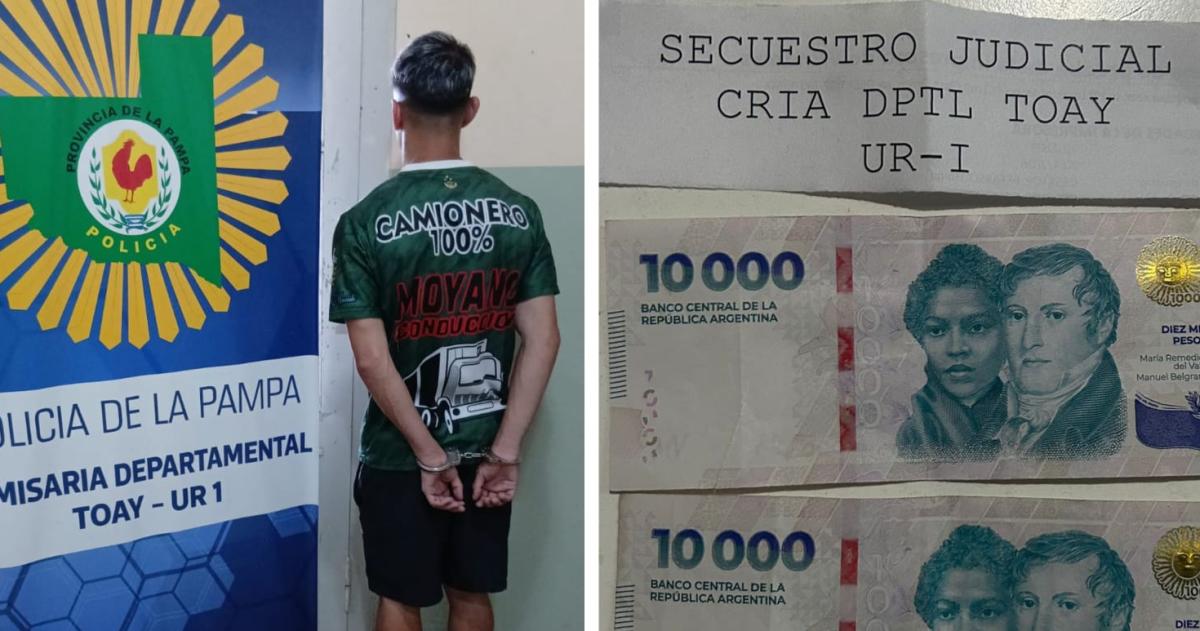 El joven oriundo de La Matanza fue demorado en Toay