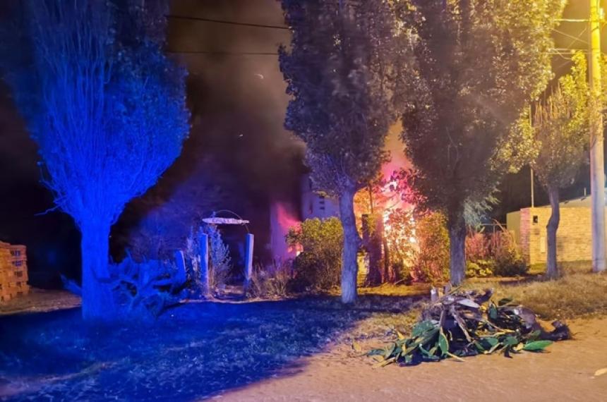 Los daños en la vivienda fueron totales