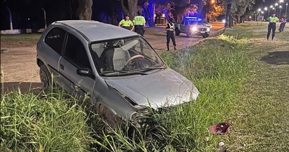 La conductora salió despedida del vehículo