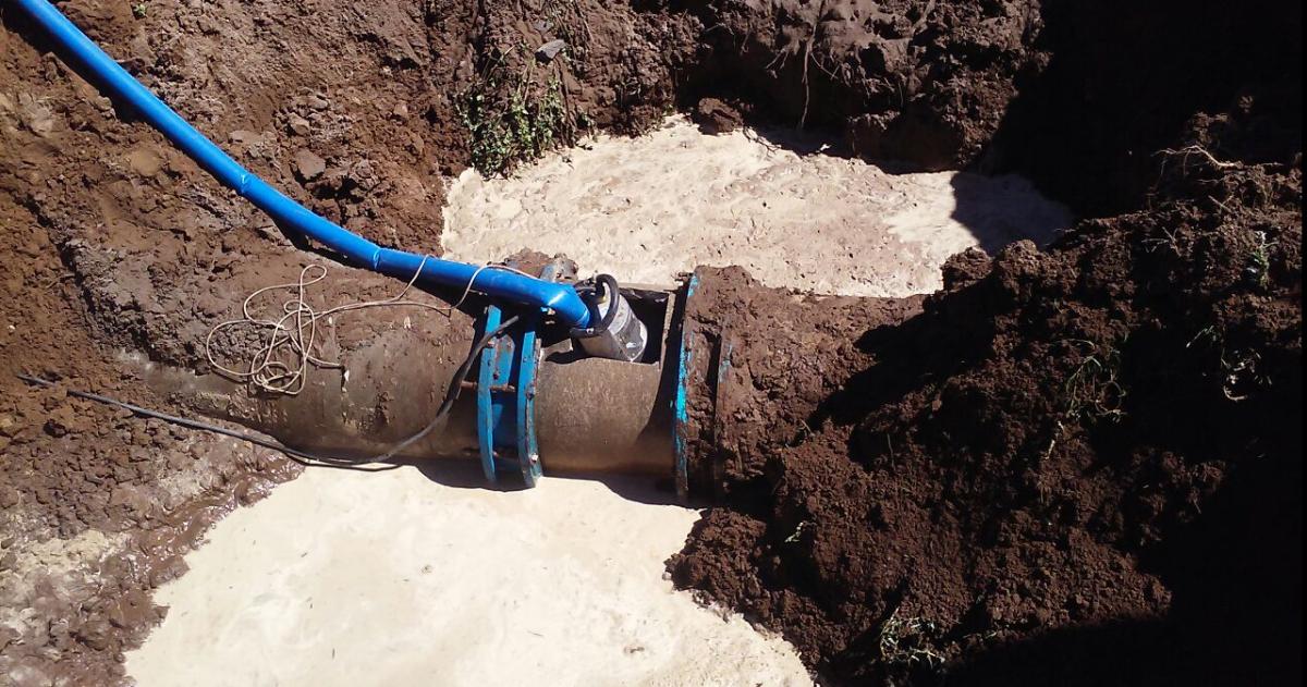 Por la rotura el municipio pidió cuidar el agua