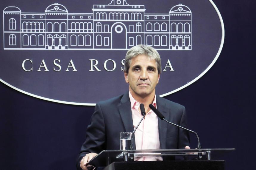 El ministro de Economía Luis Caputo