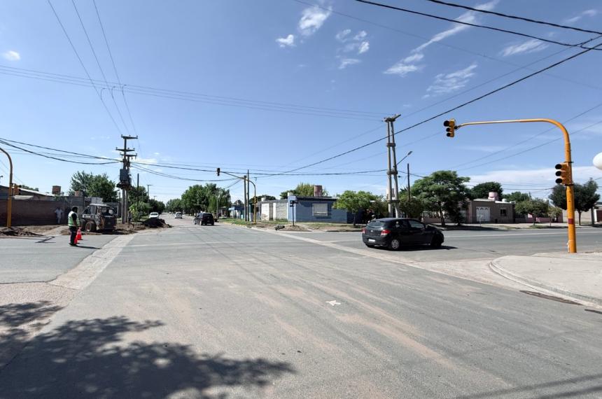 Colocaron un sem�foro en un cruce peligroso