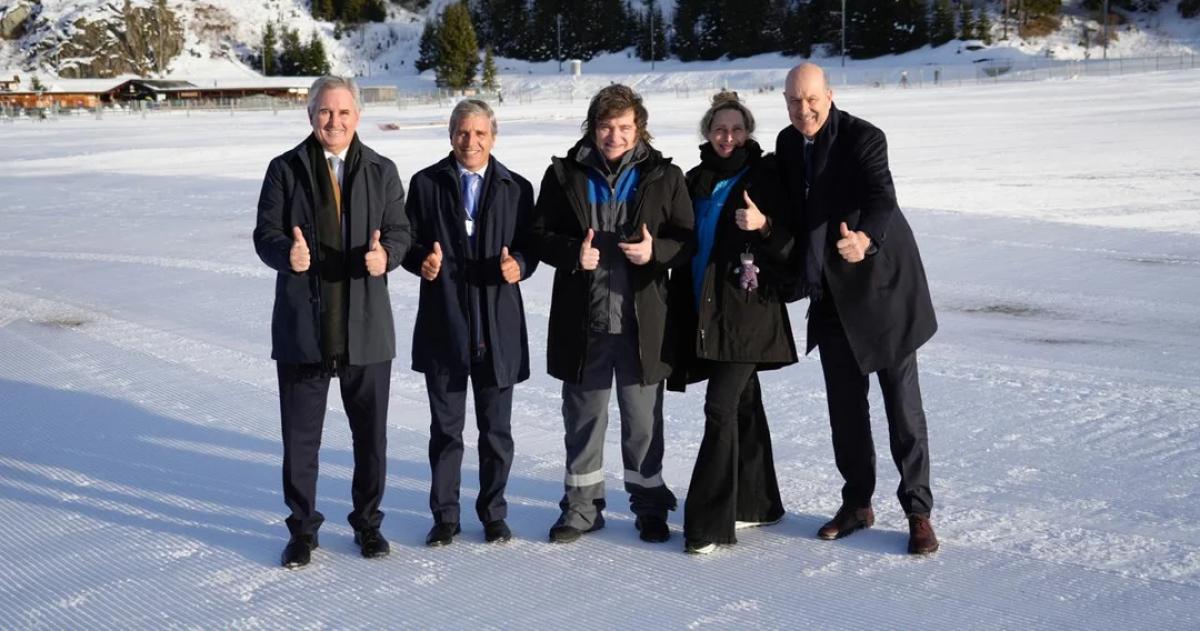 Milei estuvo en el Foro de Davos en Suiza y ya volvió al país