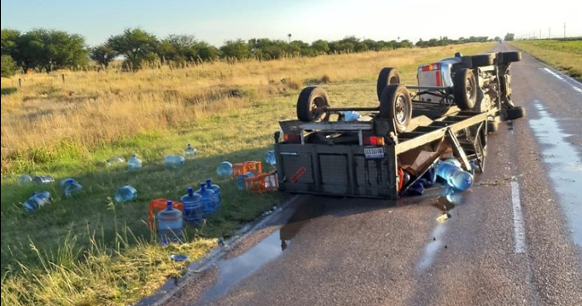 La camioneta era ocupada por dos personas de General Pico