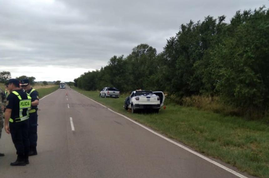 El siniestro se produjo sobre la Ruta Provincial 18 entre Quehué y la Ruta Nacional 35