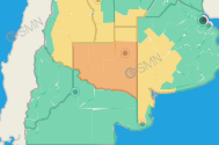 Toda La Pampa bajo alerta por tormentas y con riesgo de fenoacutemenos severos