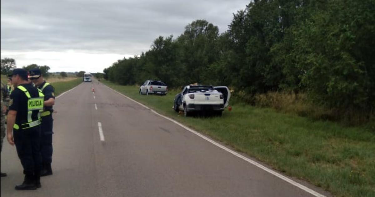 El siniestro se produjo sobre la Ruta Provincial 18 entre Quehué y la Ruta Nacional 35