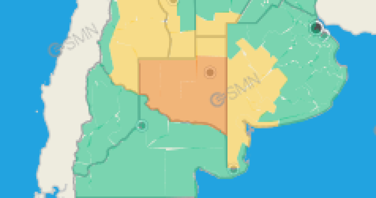 Toda La Pampa bajo alerta por tormentas y con riesgo de fenoacutemenos severos