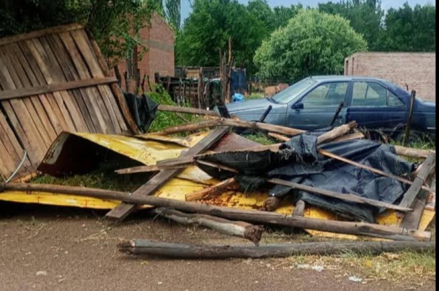 La fuerte tormenta generó destrozos