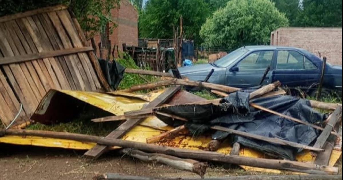 La fuerte tormenta generó destrozos