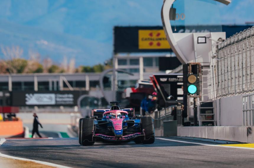 Franco Colapinto arrancó con buenas sensaciones en las pruebas con su Alpine