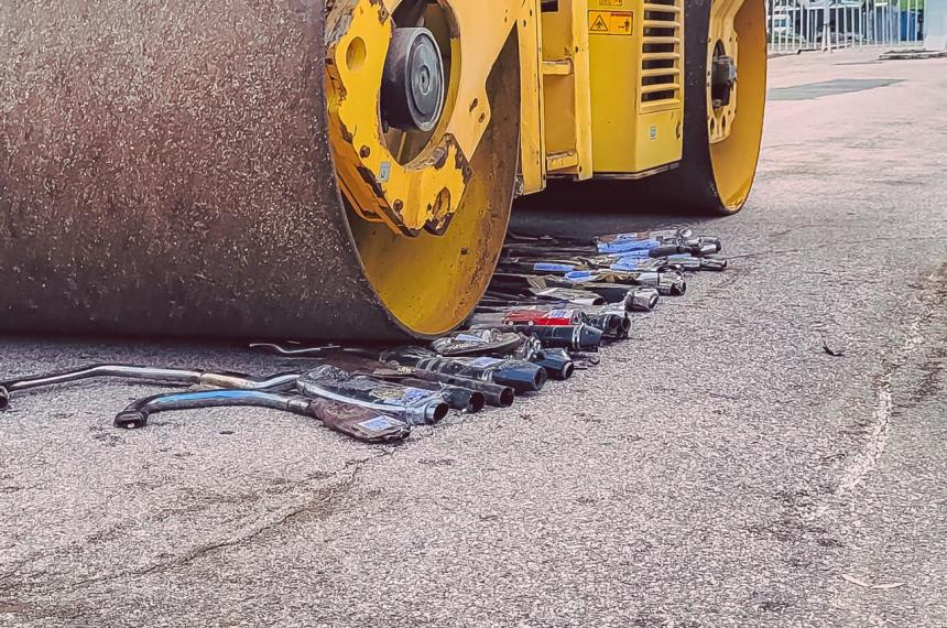 Los escapes secuestrados son destruídos