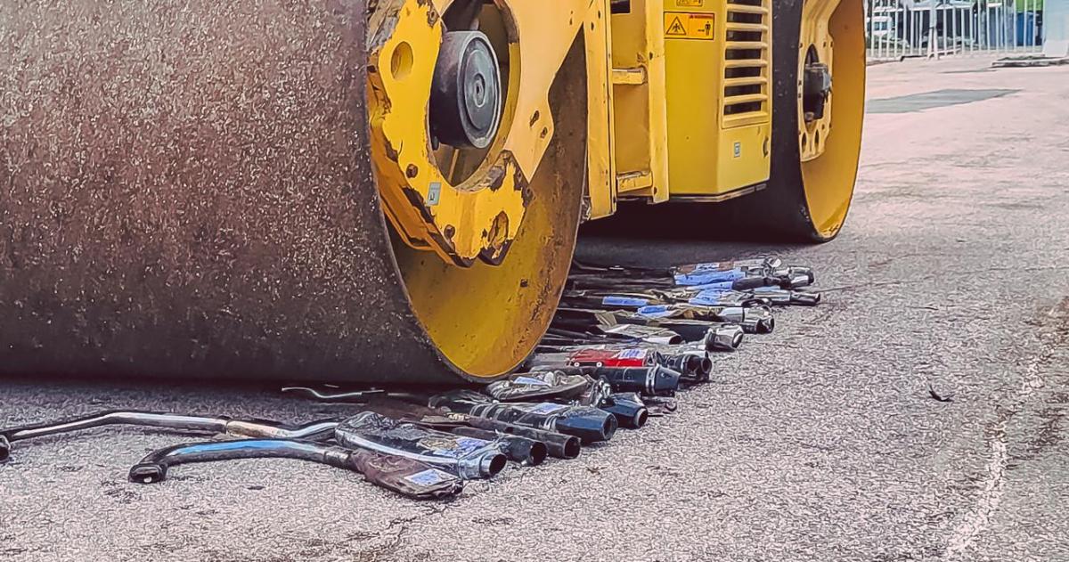 Los escapes secuestrados son destruídos