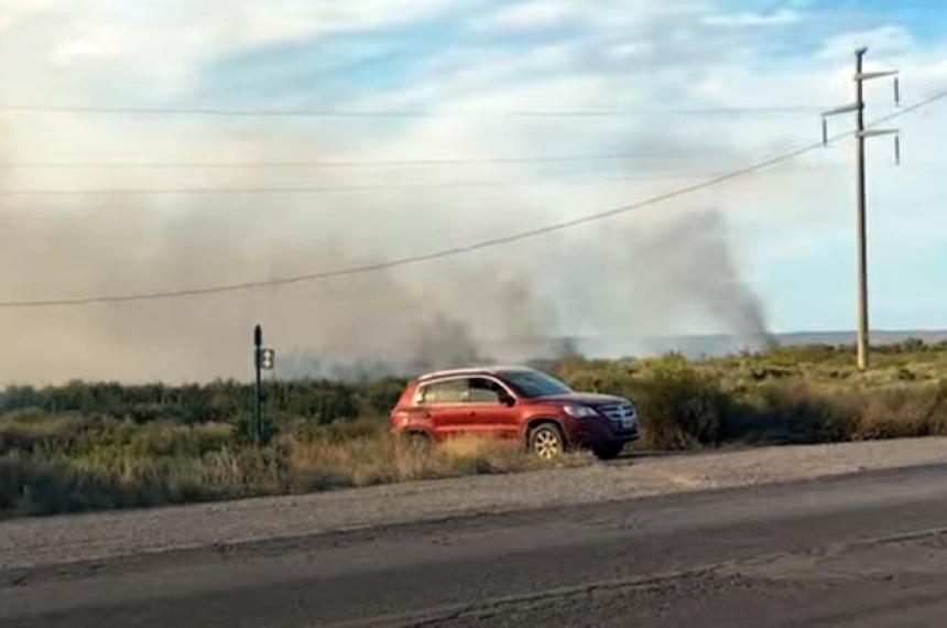 El incendio se produjo en el kilómetro 125 de la Ruta Nacional 151