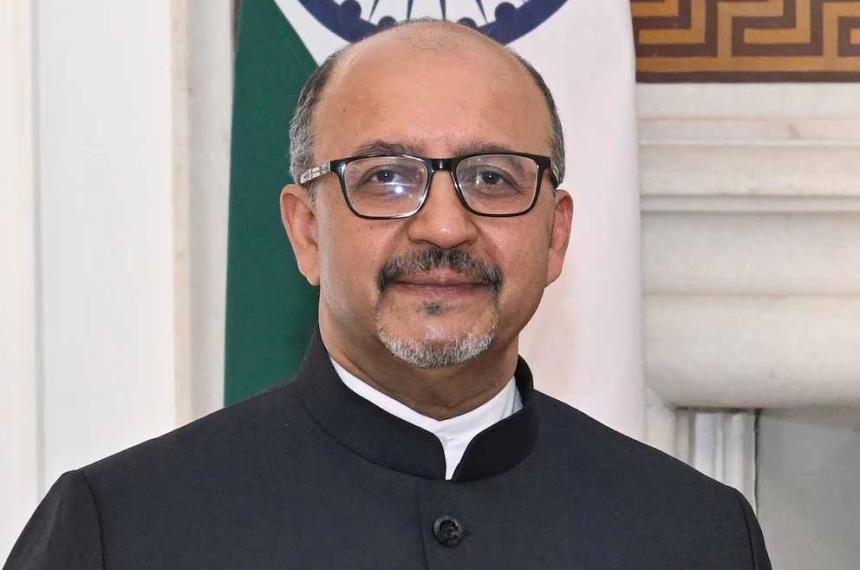 El embajador de la India Ajaneesh Kumar