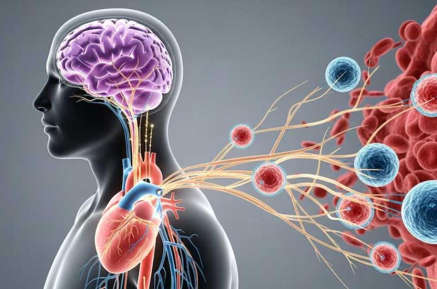 El estudio identificó un circuito biológico entre corazón cerebro y sistema inmunológico que influye en la evolución del infarto de miocardio