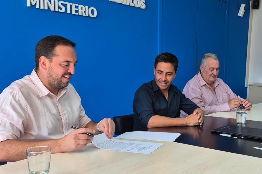 La firma del contrato se realizó este jueves en el Ministerio de Obras P�blicas