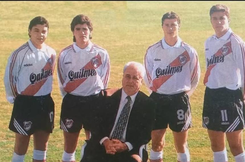 Davicce junto a las joyas del River de los 90- Gallardo Ortega Almeyda y Crespo