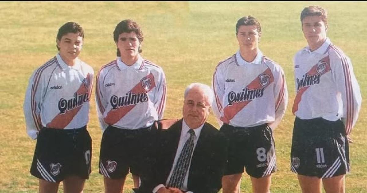 Davicce junto a las joyas del River de los 90- Gallardo Ortega Almeyda y Crespo