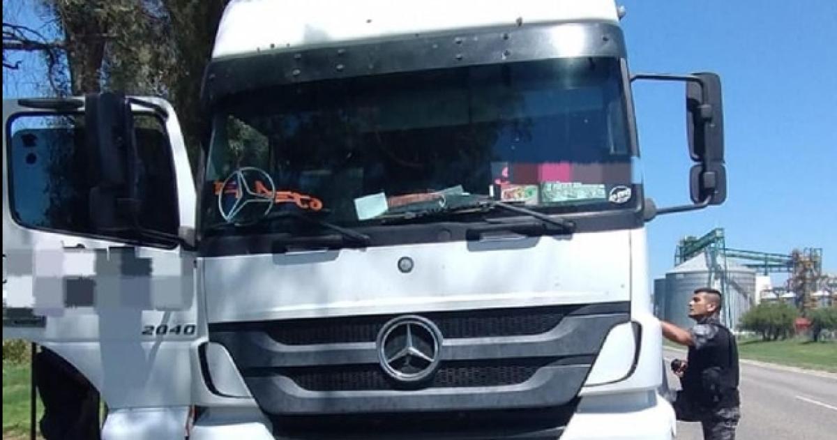 La detención del camionero se produjo cerca de Huinca Renancó