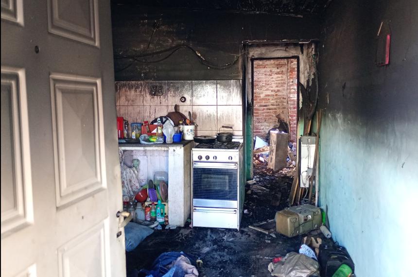 Los daños en la vivienda fueron muy importantes