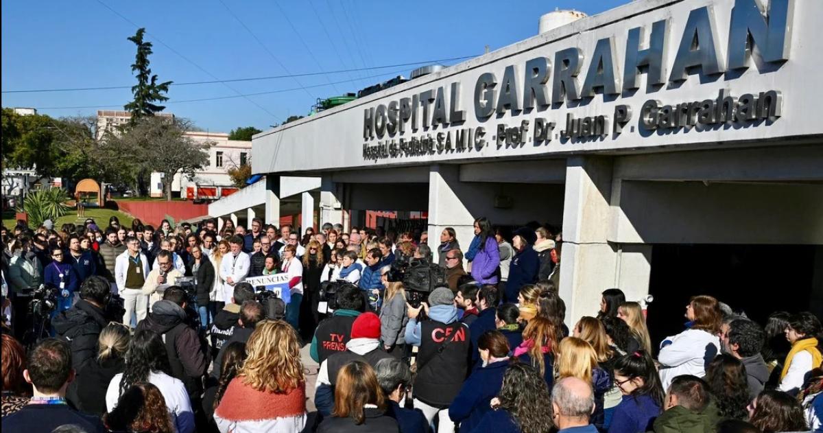 Los trabajadores del Garrahan movilizados