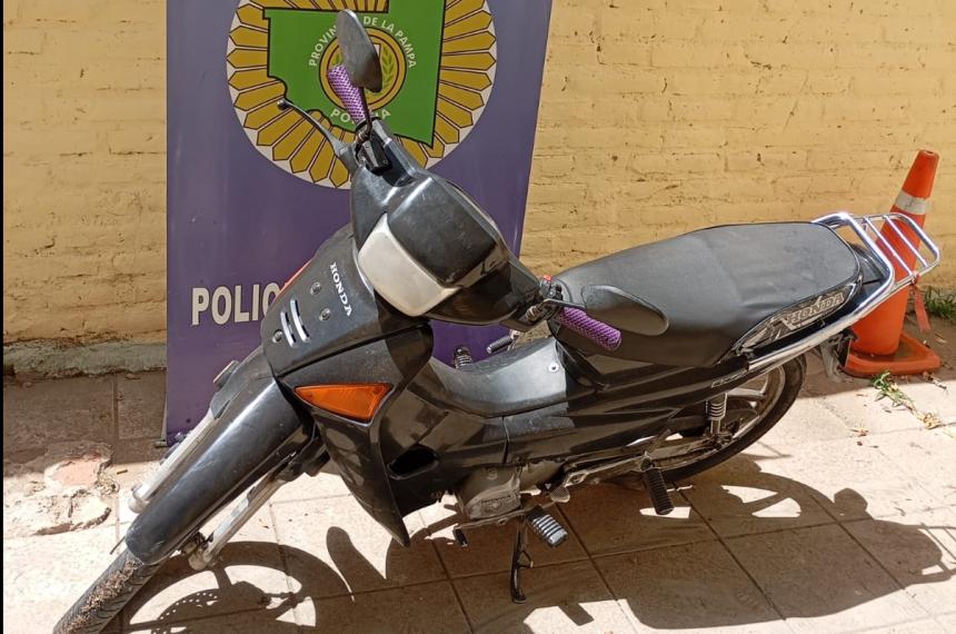 La moto secuestrada por la Seccional Primera