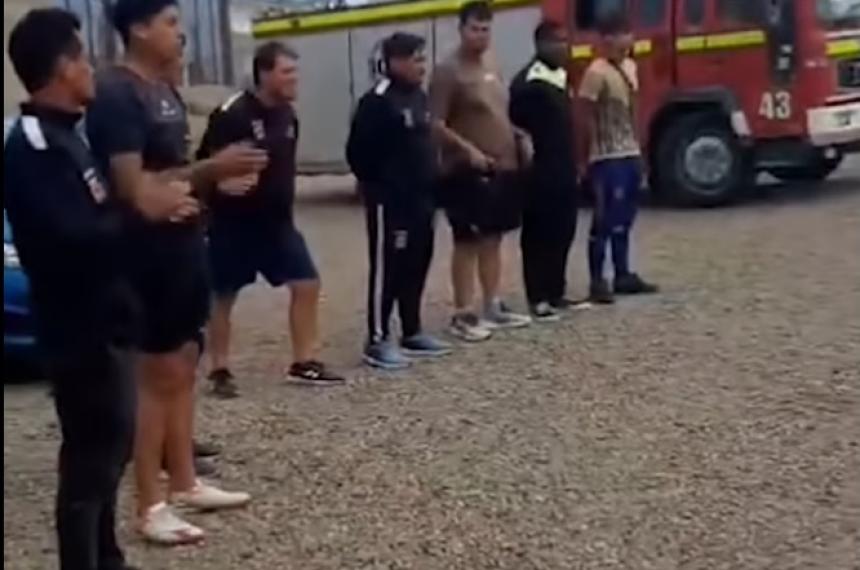 Los �rbitros sureños despidieron los restos de Leguizamón