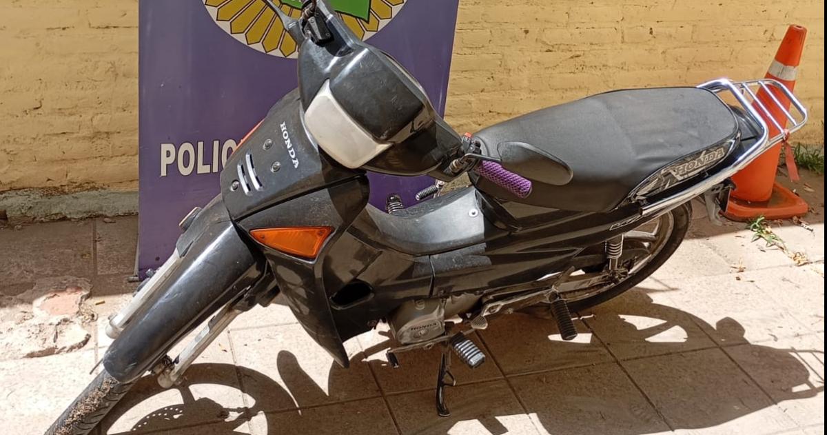 La moto secuestrada por la Seccional Primera