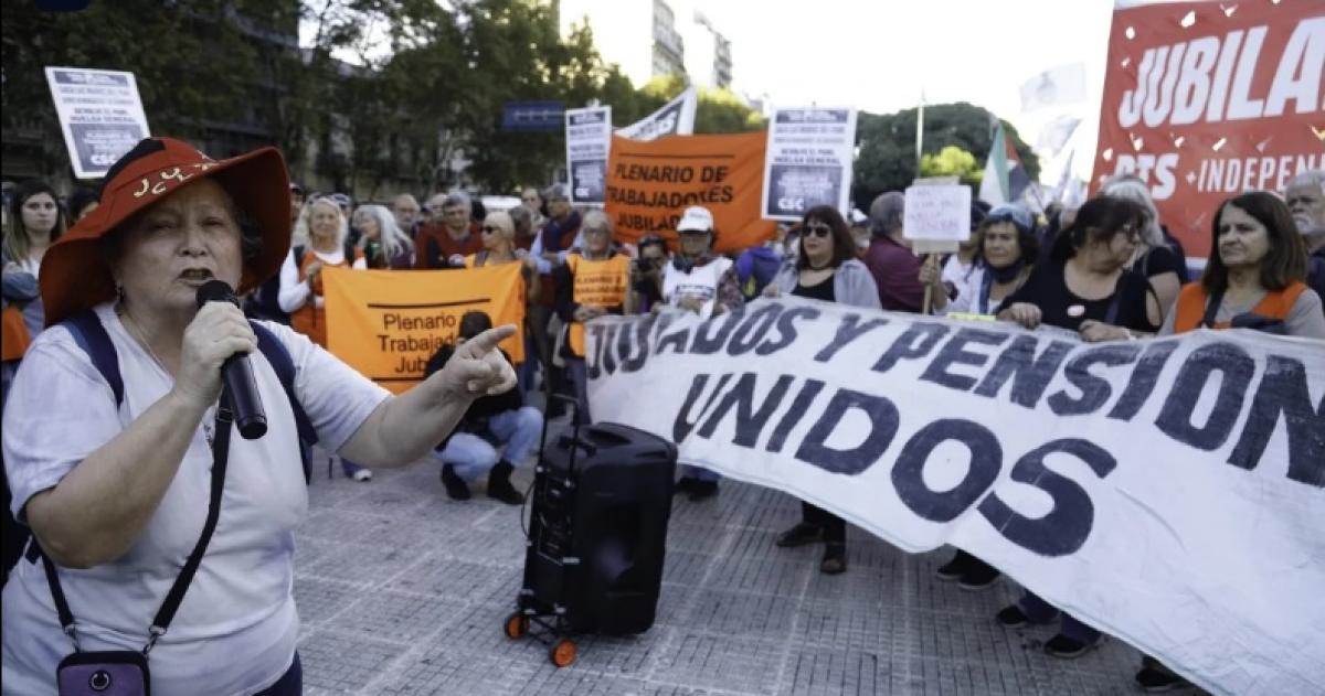 Nueva marcha de jubilados