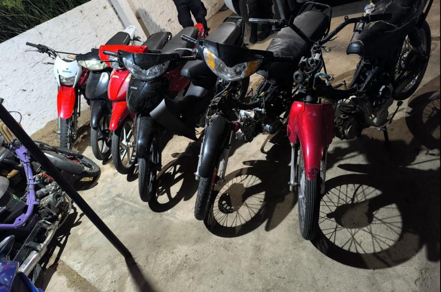 Las motos fueron incautadas por distintas irregularidades