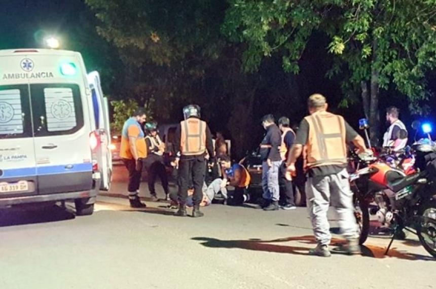 El inspector municipal fue asistido por el SEM