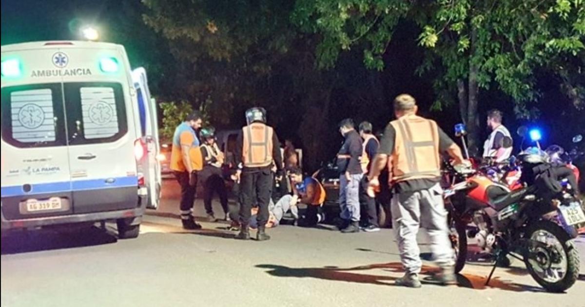 El inspector municipal fue asistido por el SEM