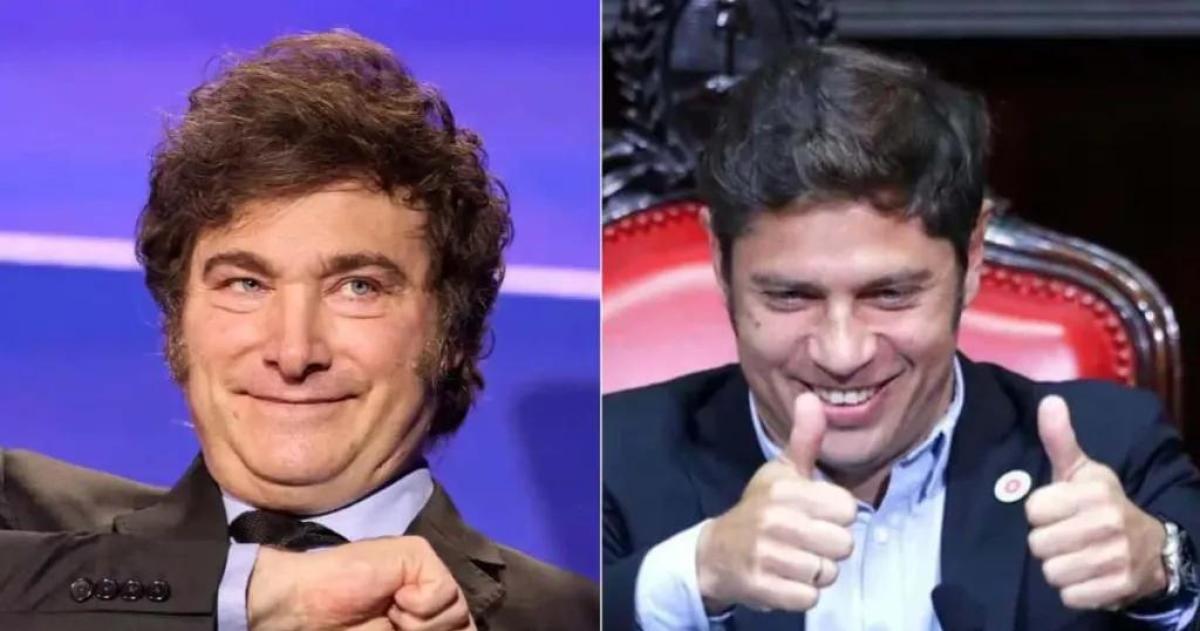Una encuesta midió la imagen tanto de Milei como de Kicillof