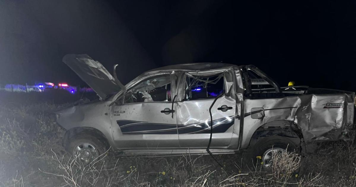 La camioneta protagoniza del fuerte siniestro vial