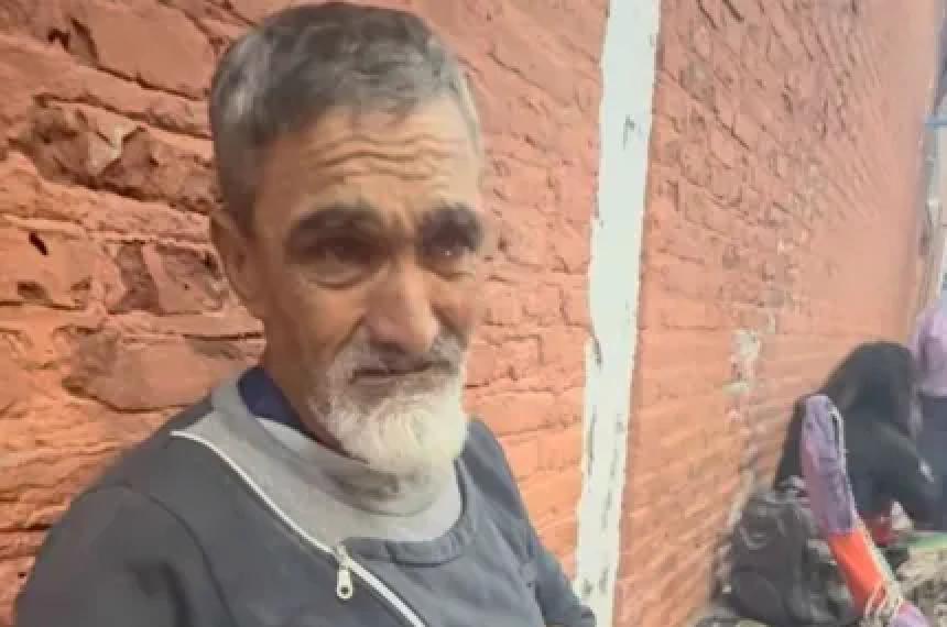 El vecino santarroseño en situación de calle se est� quedando ciego