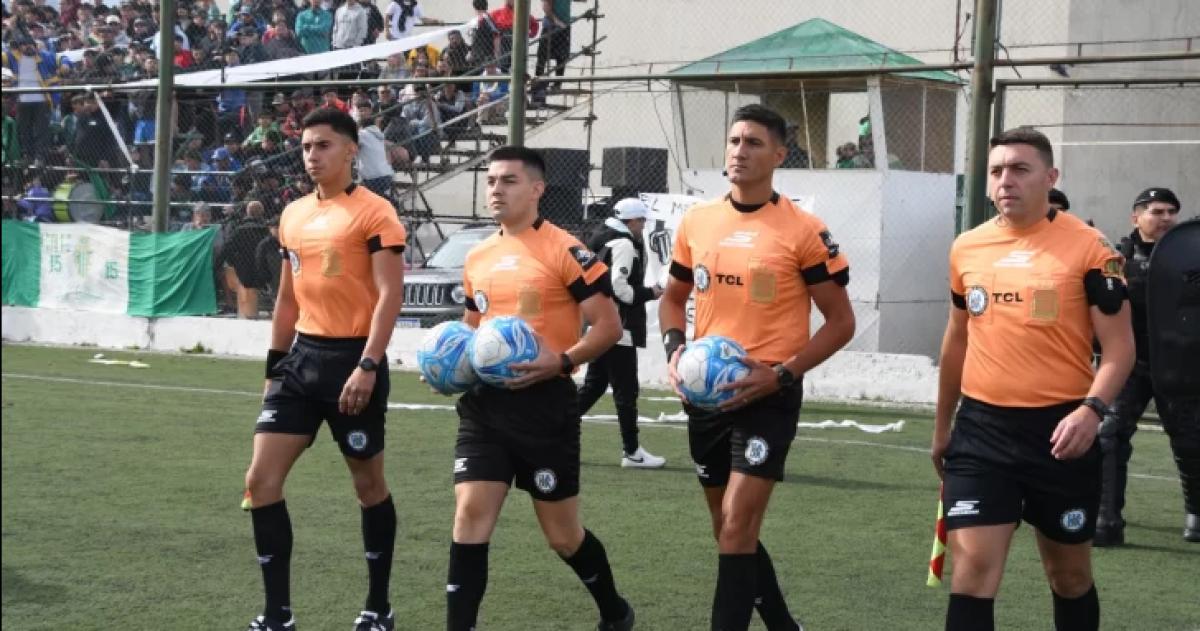 Los �rbitros pampeanos el día del partido antes de la tragedia