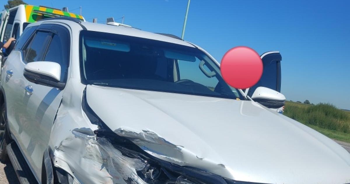 La Toyota Hilux que protagonizó un choque en el cruce de la ruta 5 y la provincial bonaerense 85