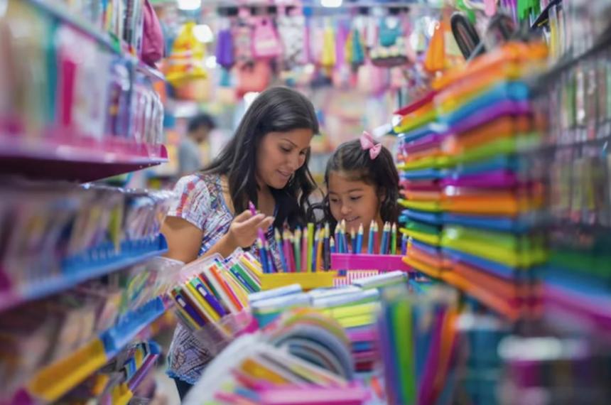 Las familias argentinas comenzaron la recorrida por las librerías locales para comparar precios