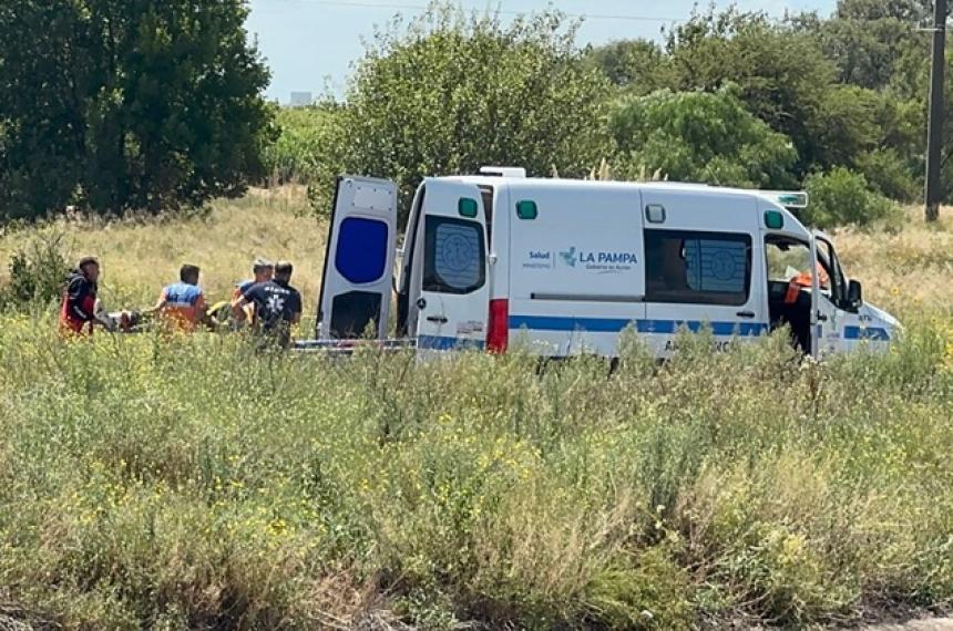 El motociclista fue derivado por el SEM al Hospital Centeno