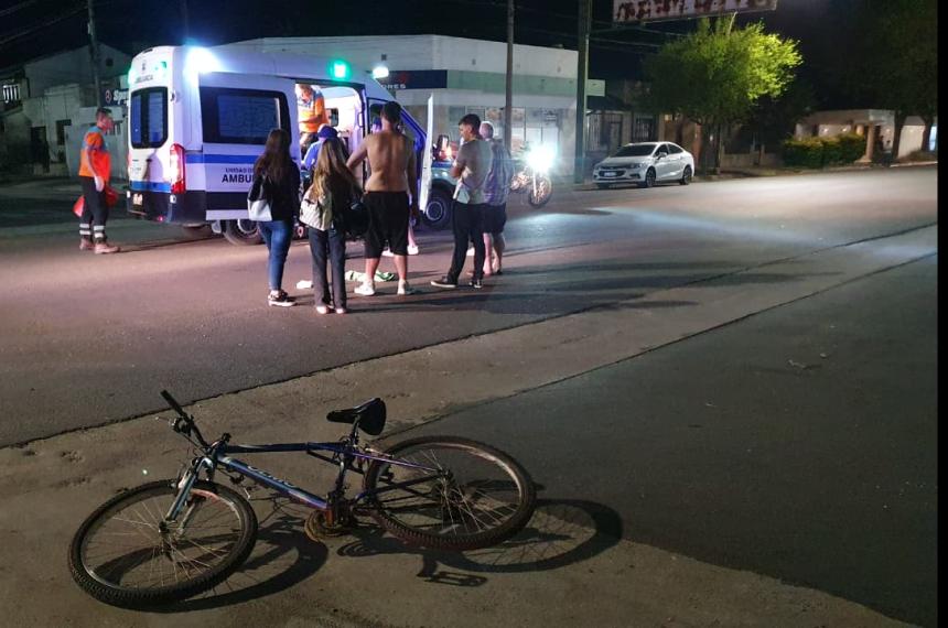 La víctima fue trasladada al hospital