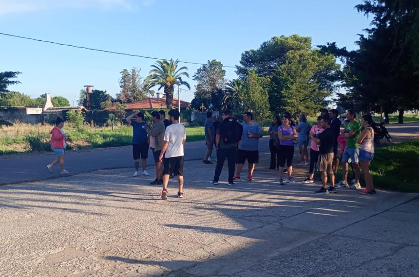 El reclamo se lleva a cabo desde las 8 de la mañana