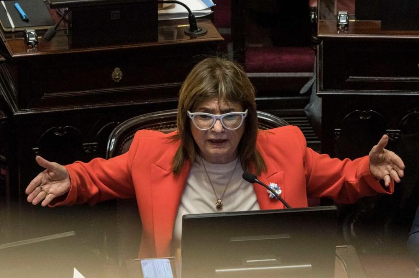 Patricia Bullrich en el Senado
