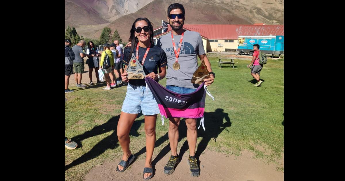 Gabriel Bortolotti y Daiana Guerra de Zanesi Training Team se coronaron en Las Leñas