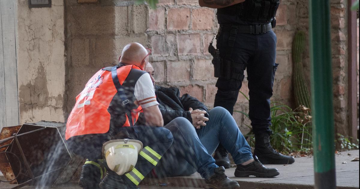 Un habitante de la vivienda debió ser asistido por personal del SEM